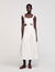 Lace trim maxi dress