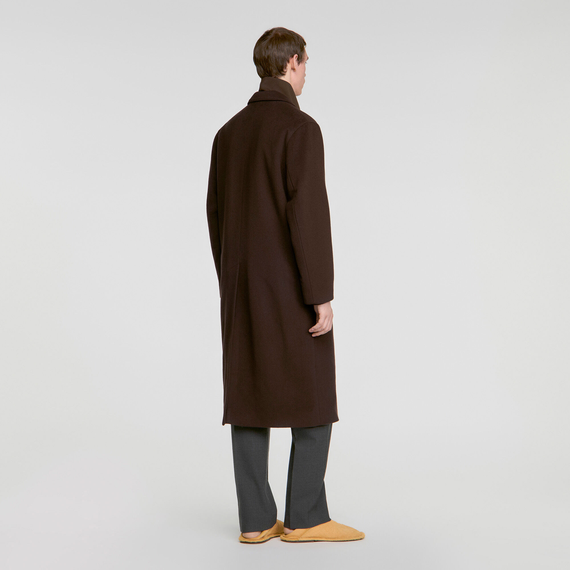 Manteau long en laine et cachemire - Homme | Sandro