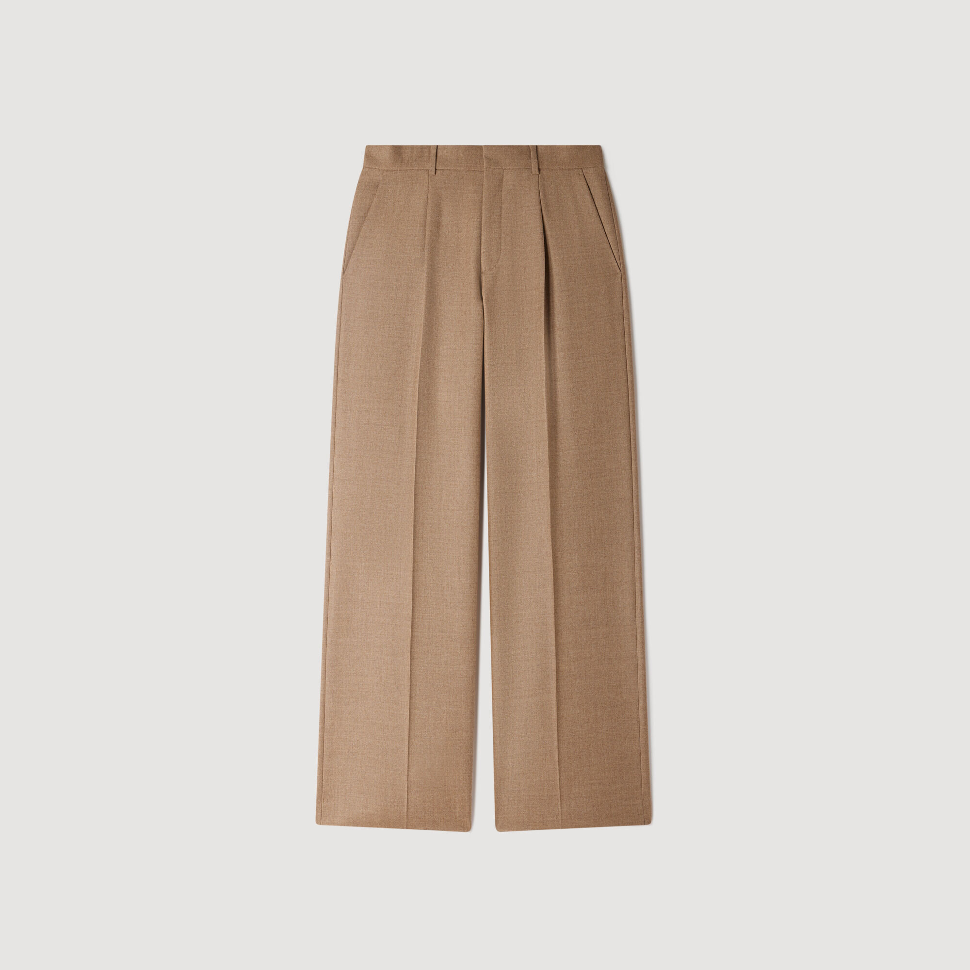 Pantalon de costume large en laine - Homme | Sandro