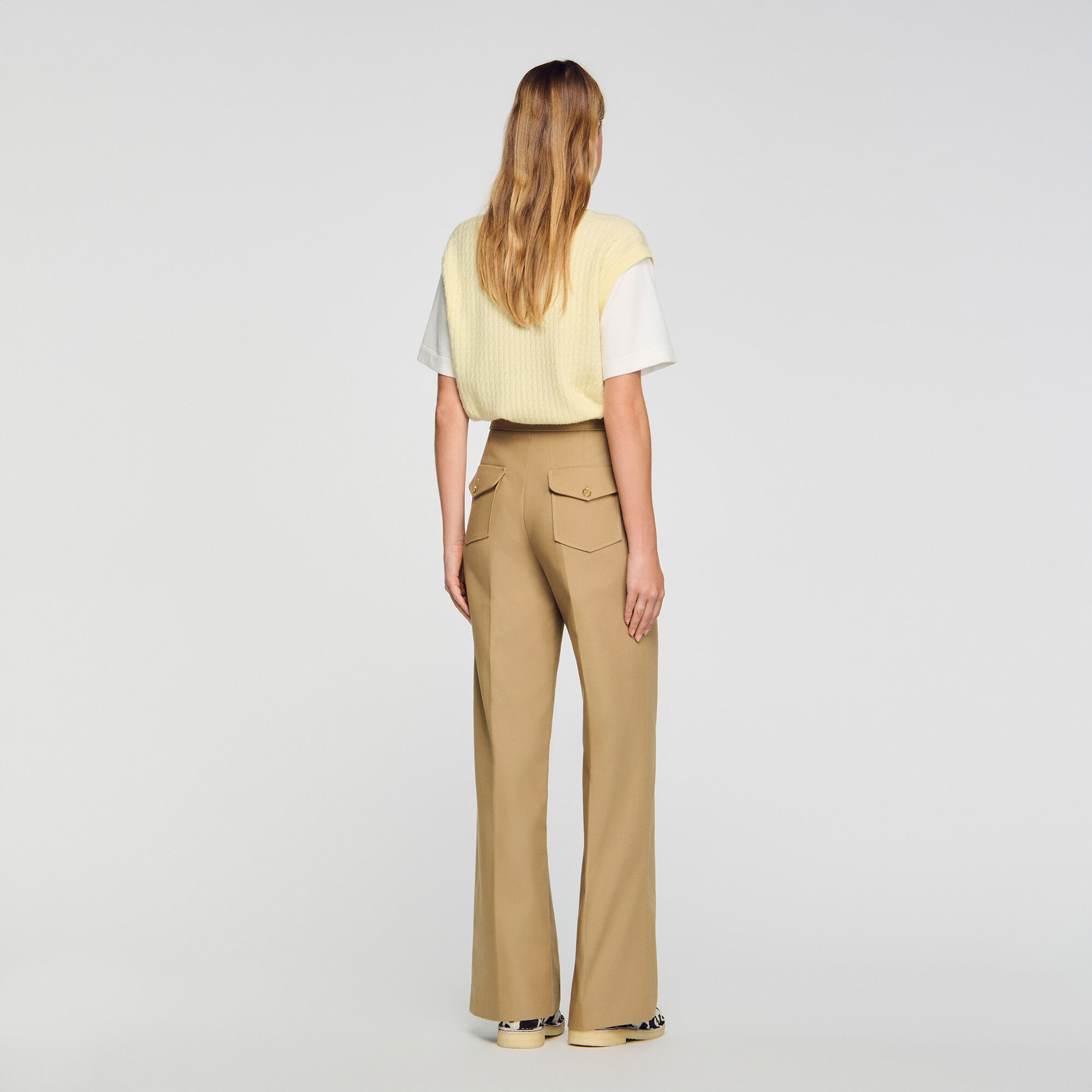 Pantalon de tailleur en coton