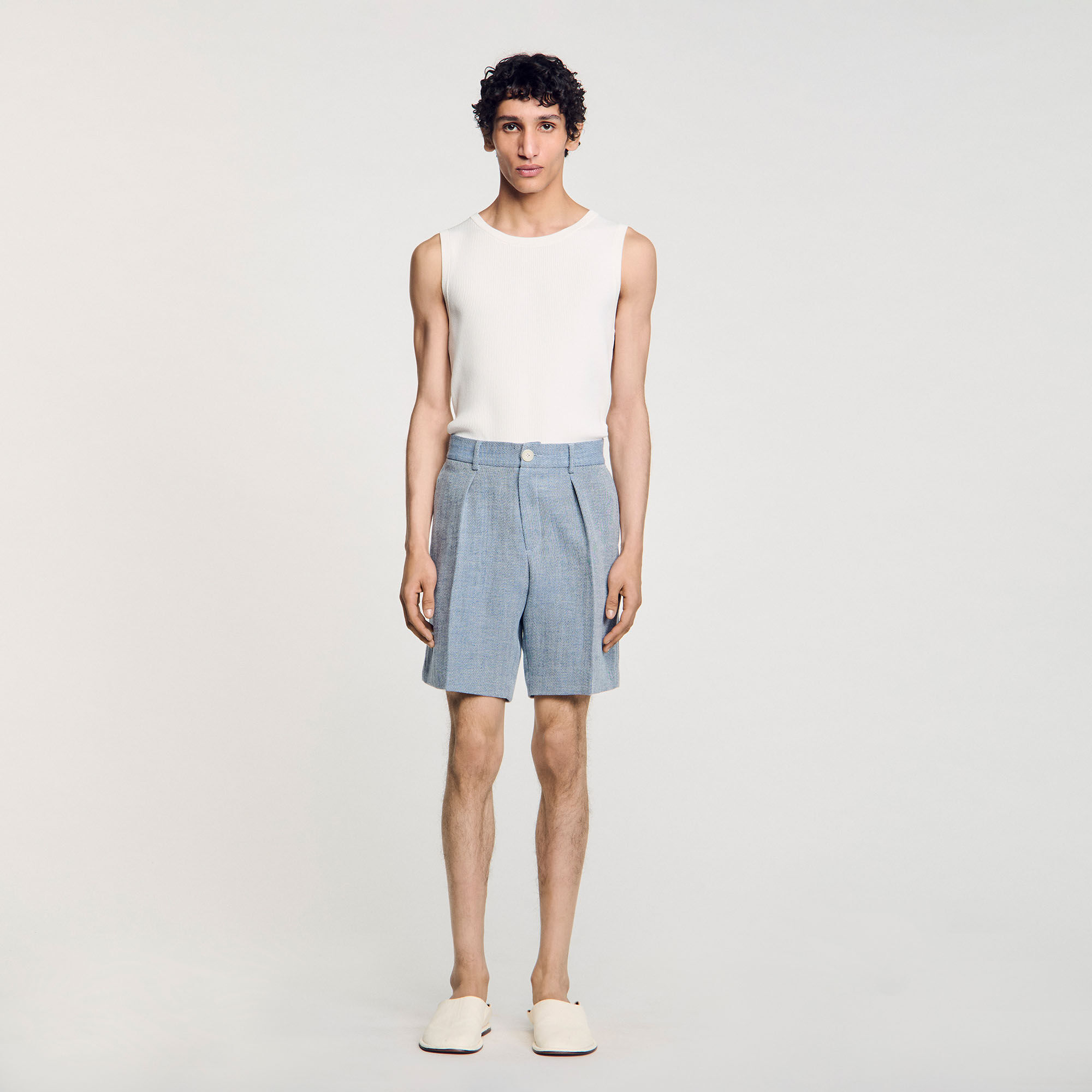 Shorts mit Falte