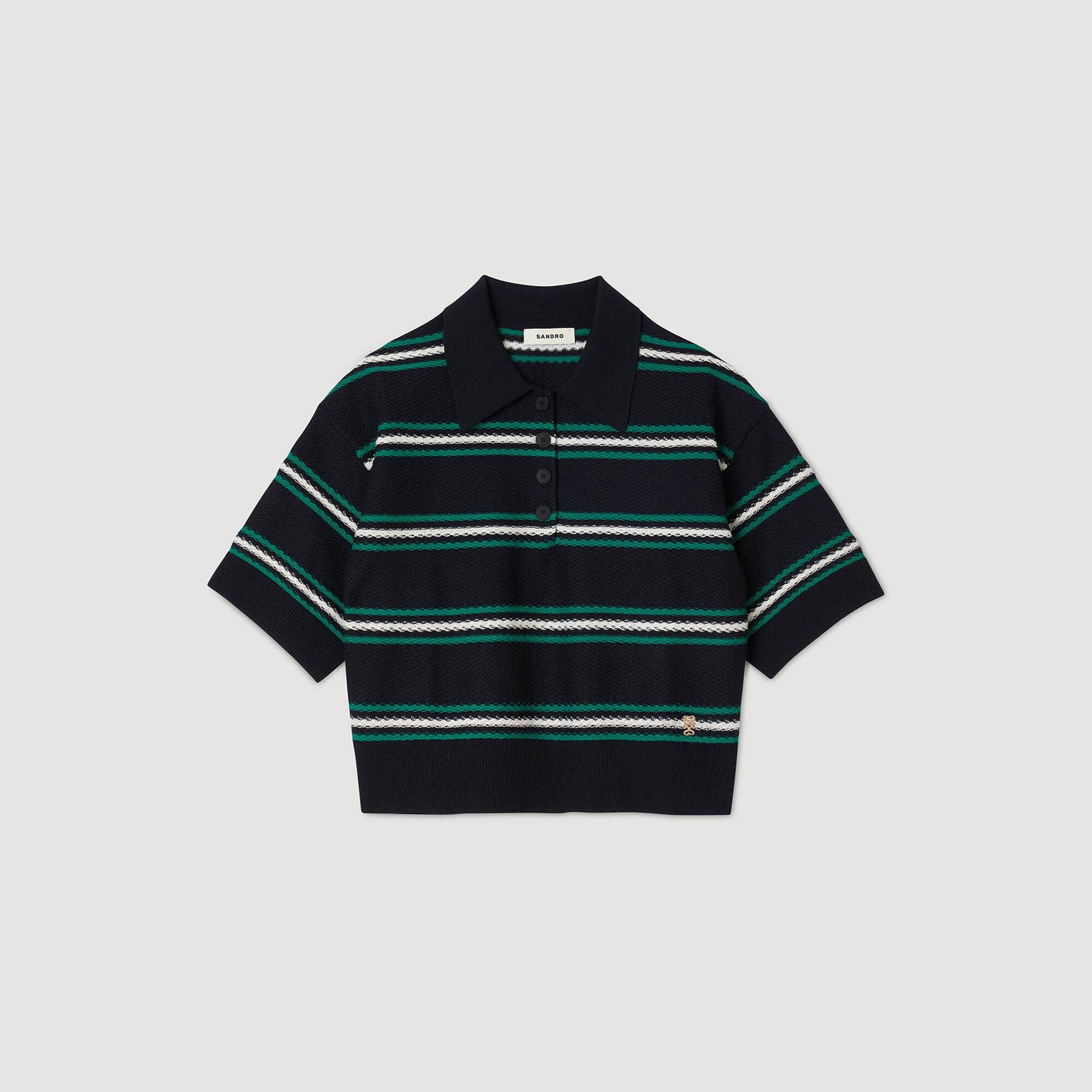 Polo-neck jumper