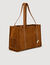 Suede shopping bag