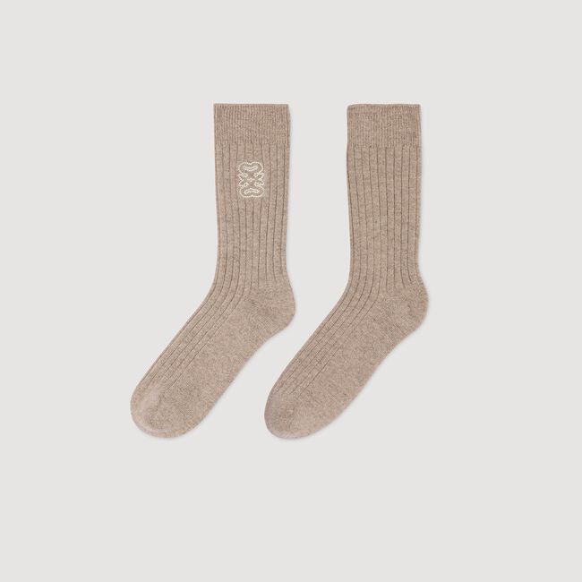 Embroidered socks