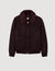 Wool aviator jacket with shearling