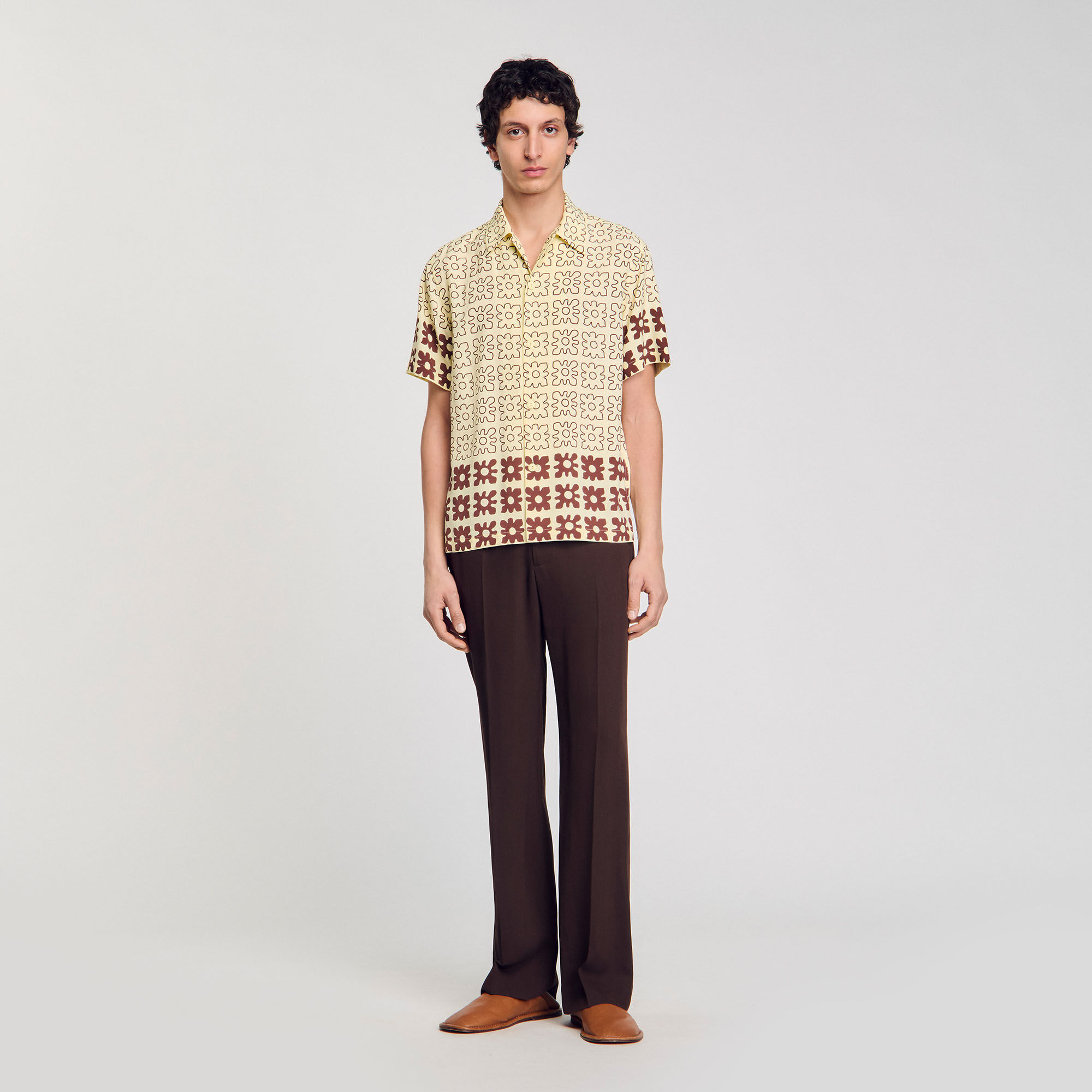 Chemise à imprimé fleuri