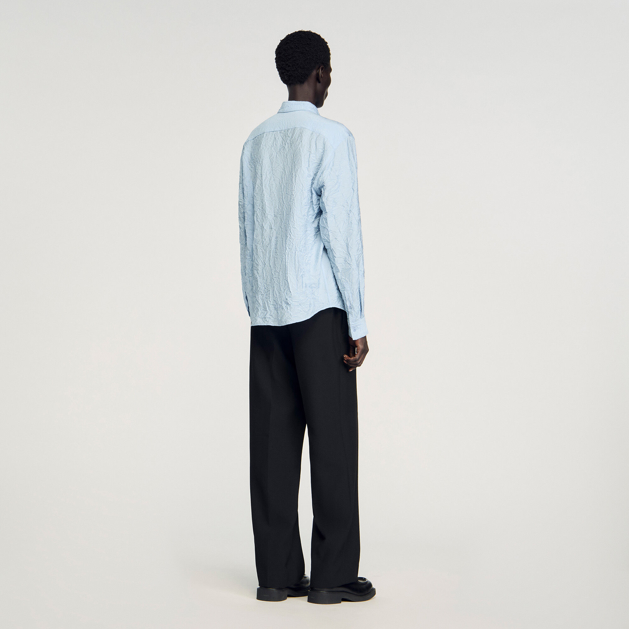Chemise effet froissé