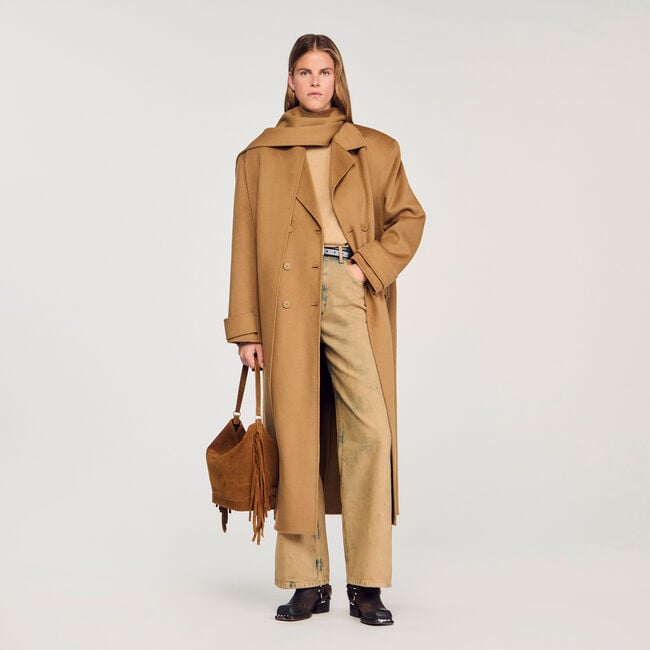 Manteau oversize en laine