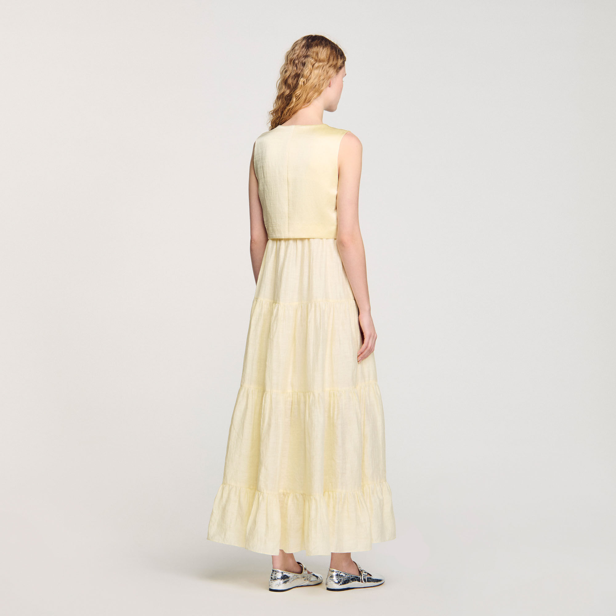 Linen maxi dress
