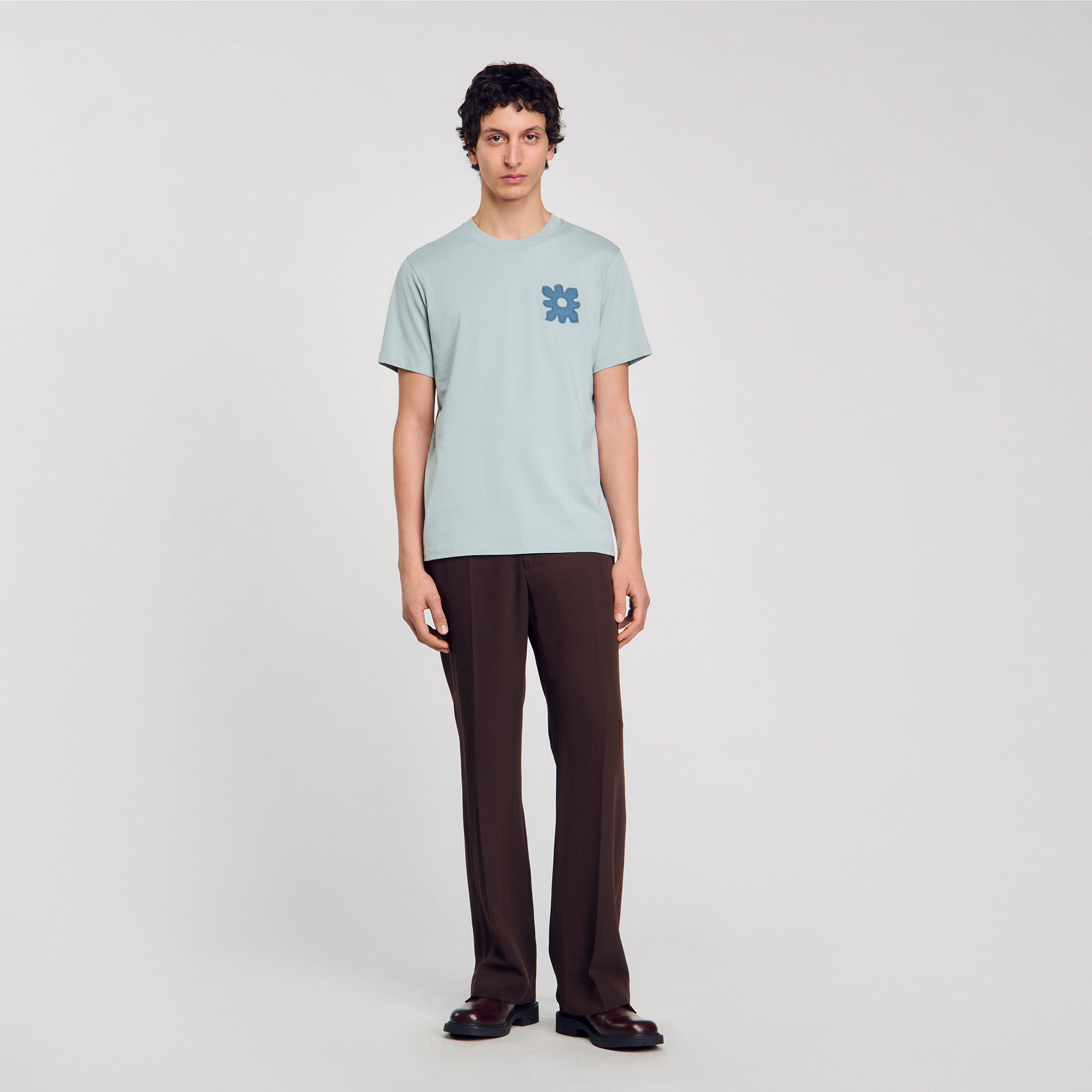 T-shirt with flower detail