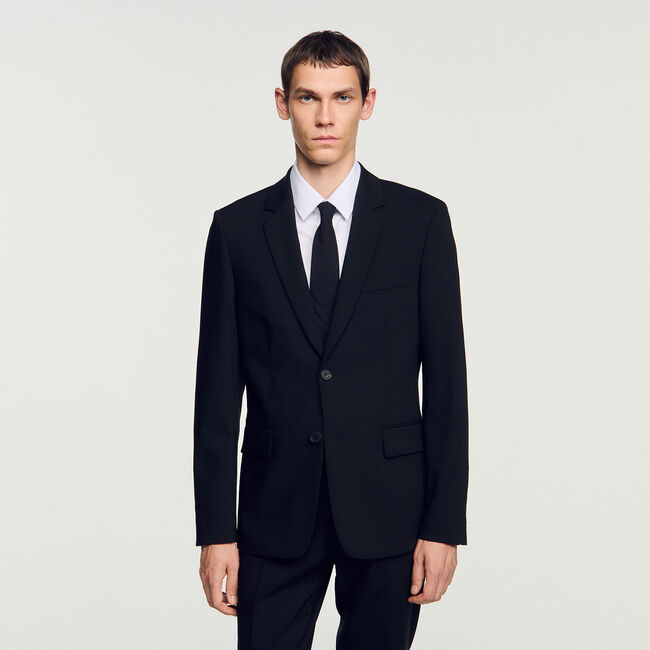 Veste de costume en laine vierge - Homme | Sandro
