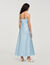 Robe longue satin&eacute;e 