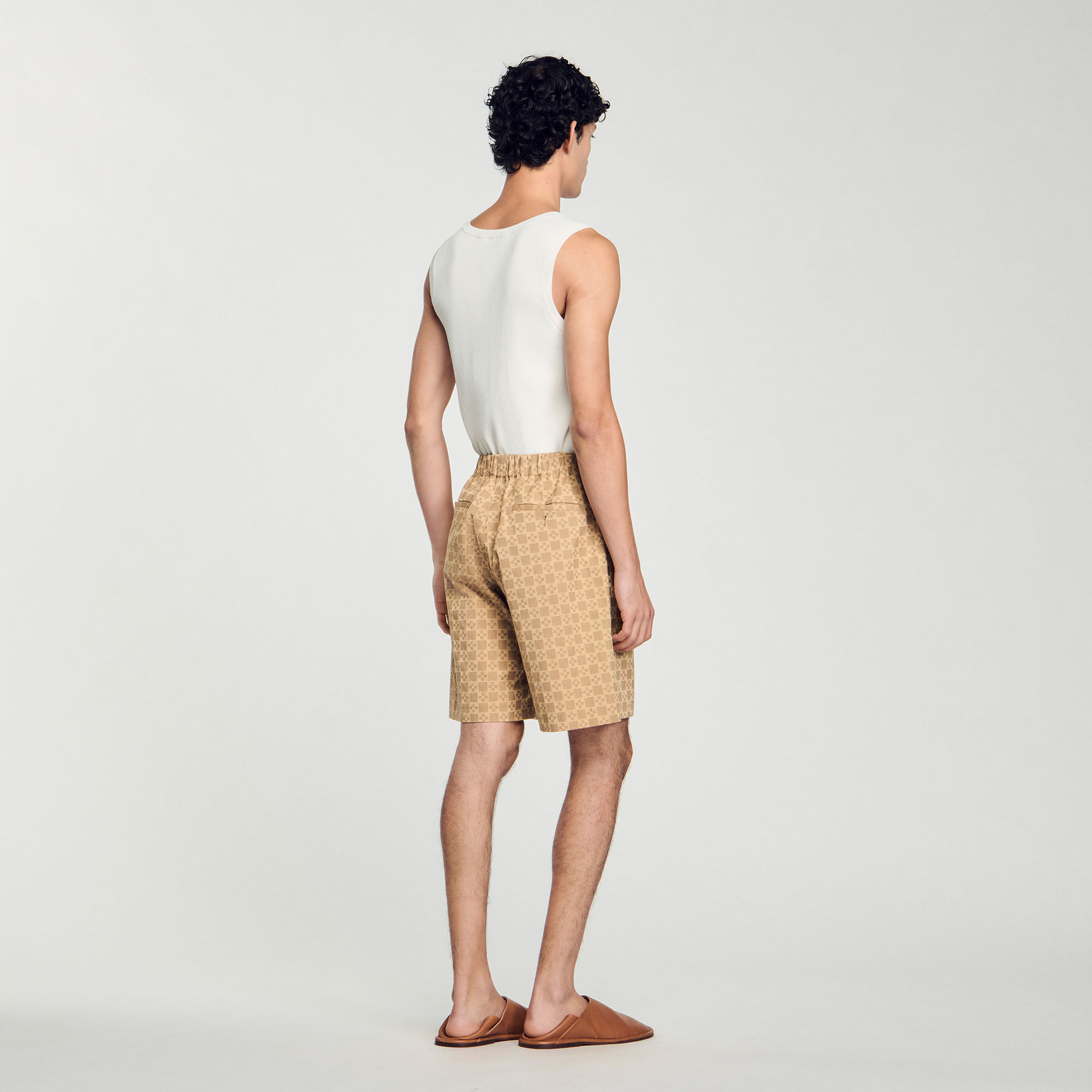 Shorts mit „Square Cross“-Jacquard