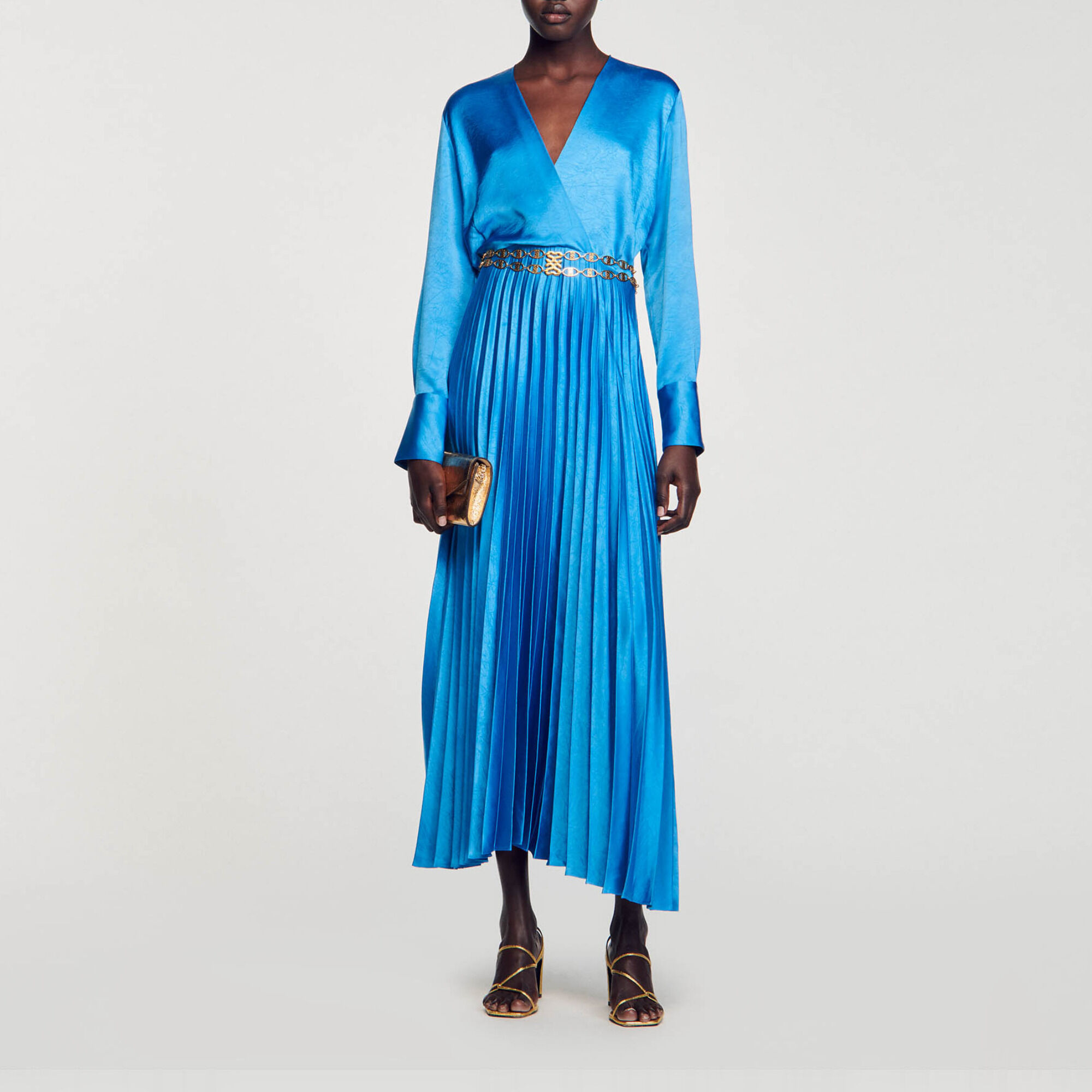 Sandro pleated dress top
