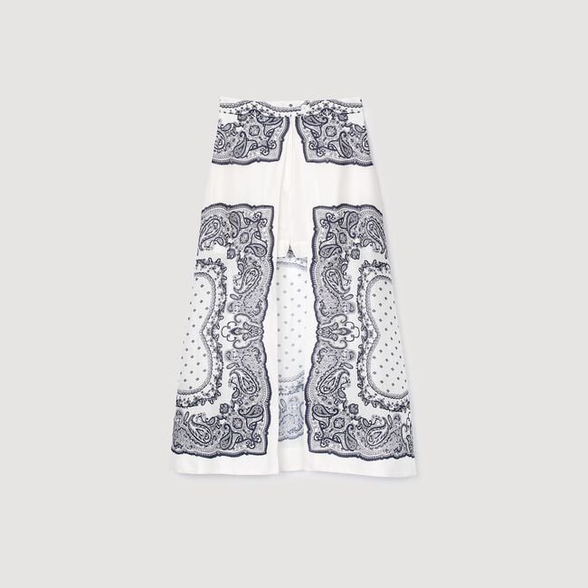 Bandana-motif skirt shorts