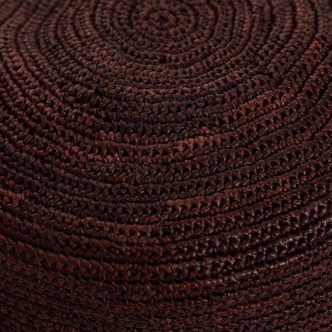 Crochet raffia bucket hat