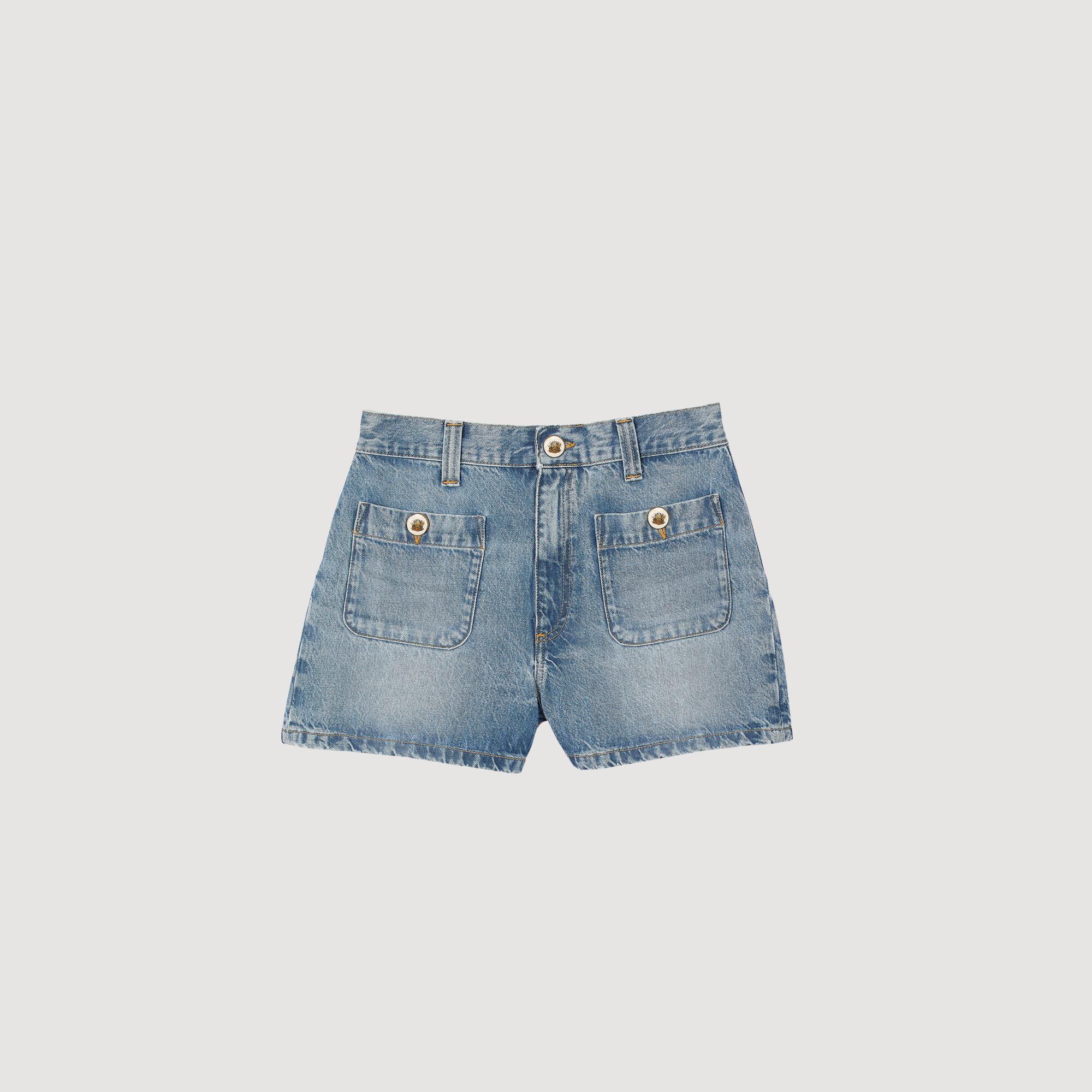 Denim shorts
