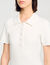 Robe courte en maille col polo