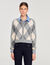 Cardigan à motifs losanges