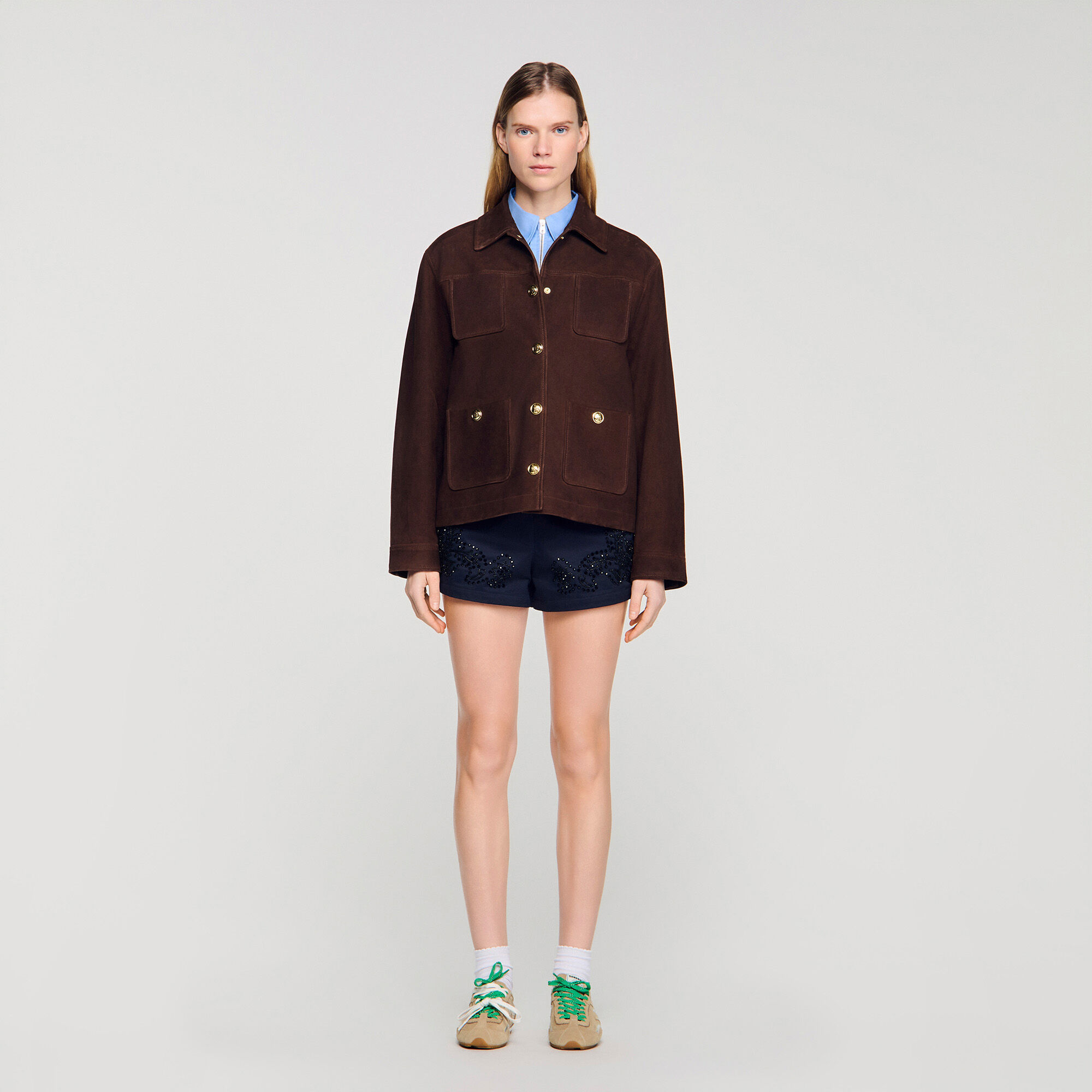 Velourslederjacke