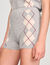 Short en maille à motif losanges