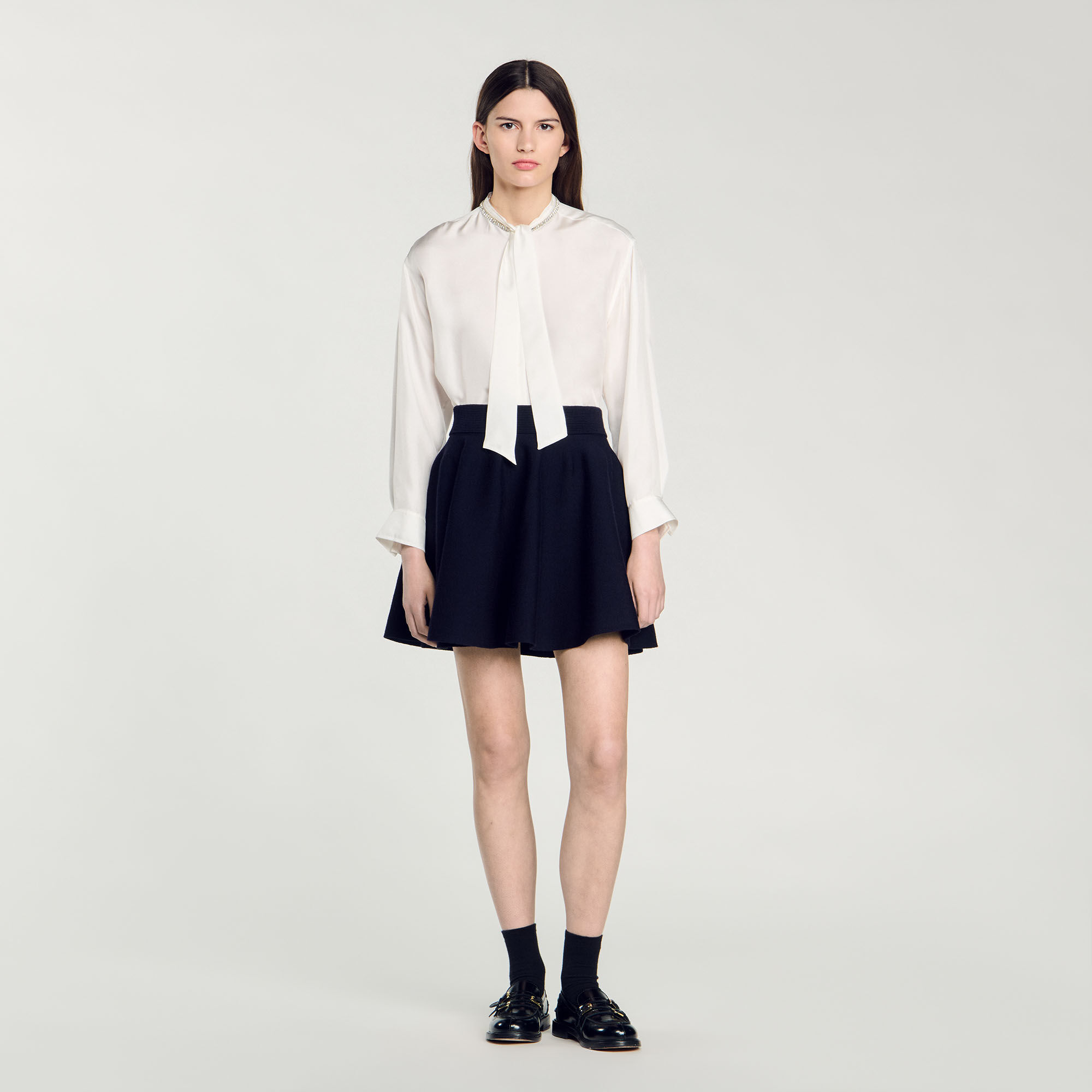 Jupe courte en maille