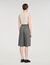 Pleated long shorts