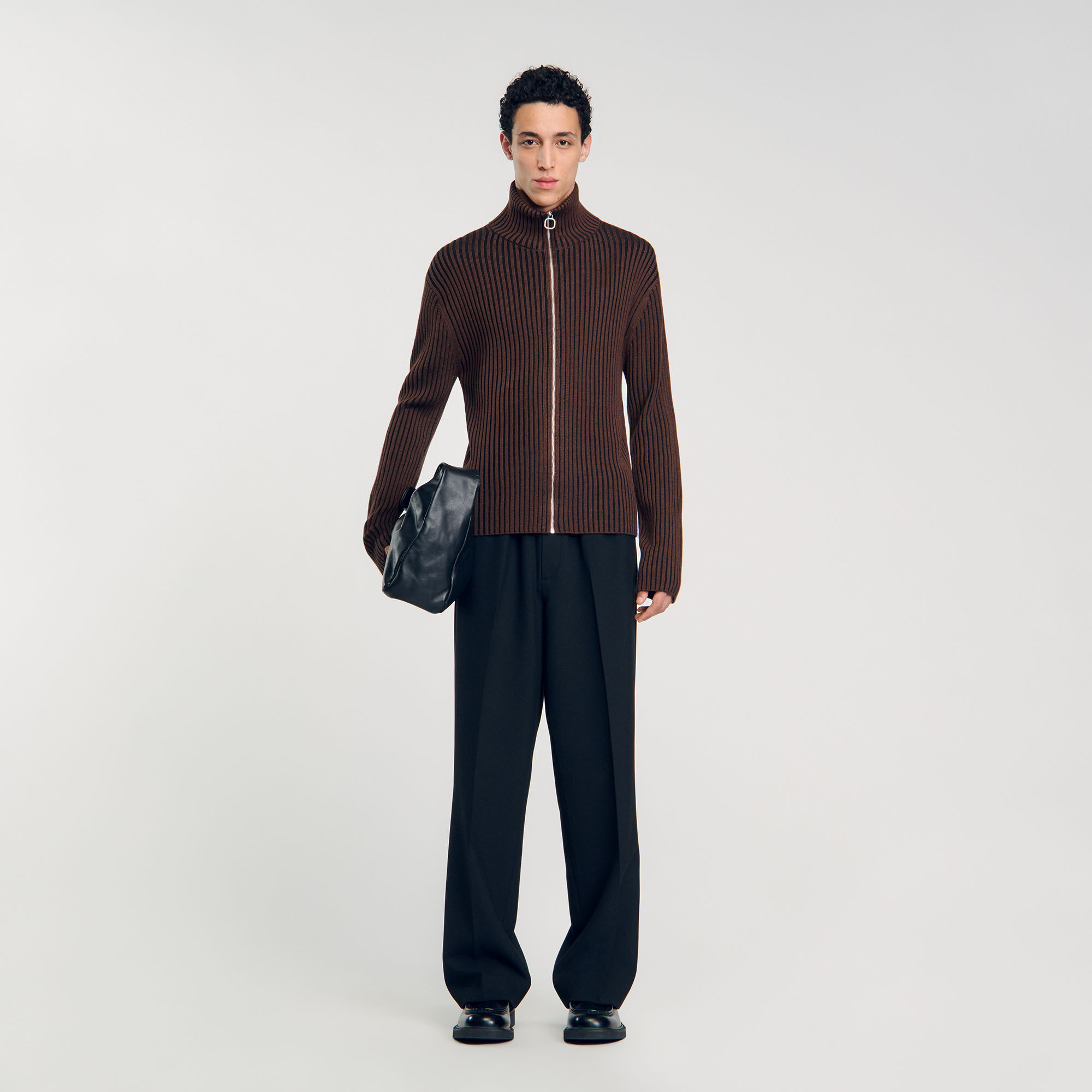 Cardigan côtelé