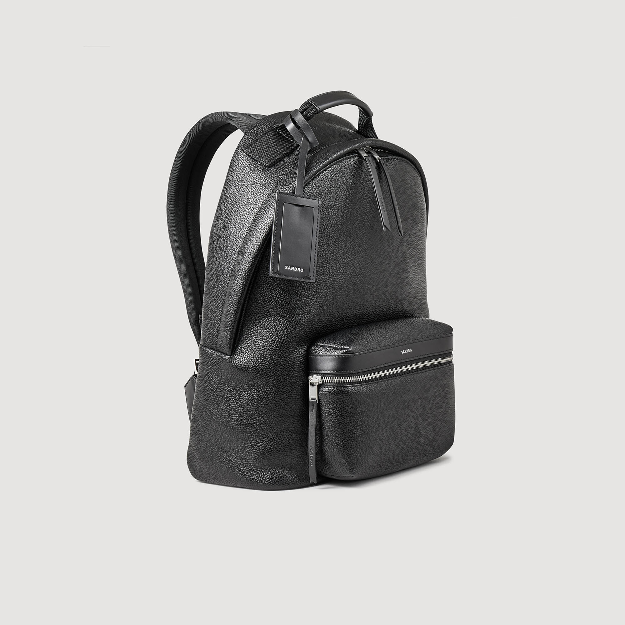 Coated canvas backpack