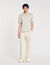 Knitted polo shirt with zip collar