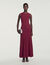 Pointelle knit maxi dress