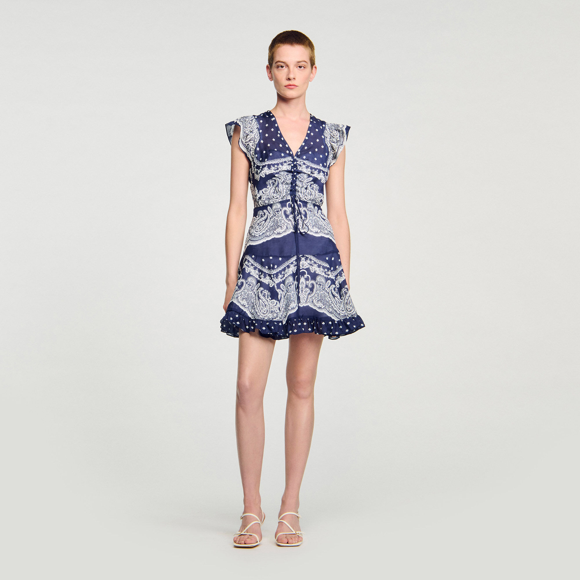 Robe courte à imprimé bandana