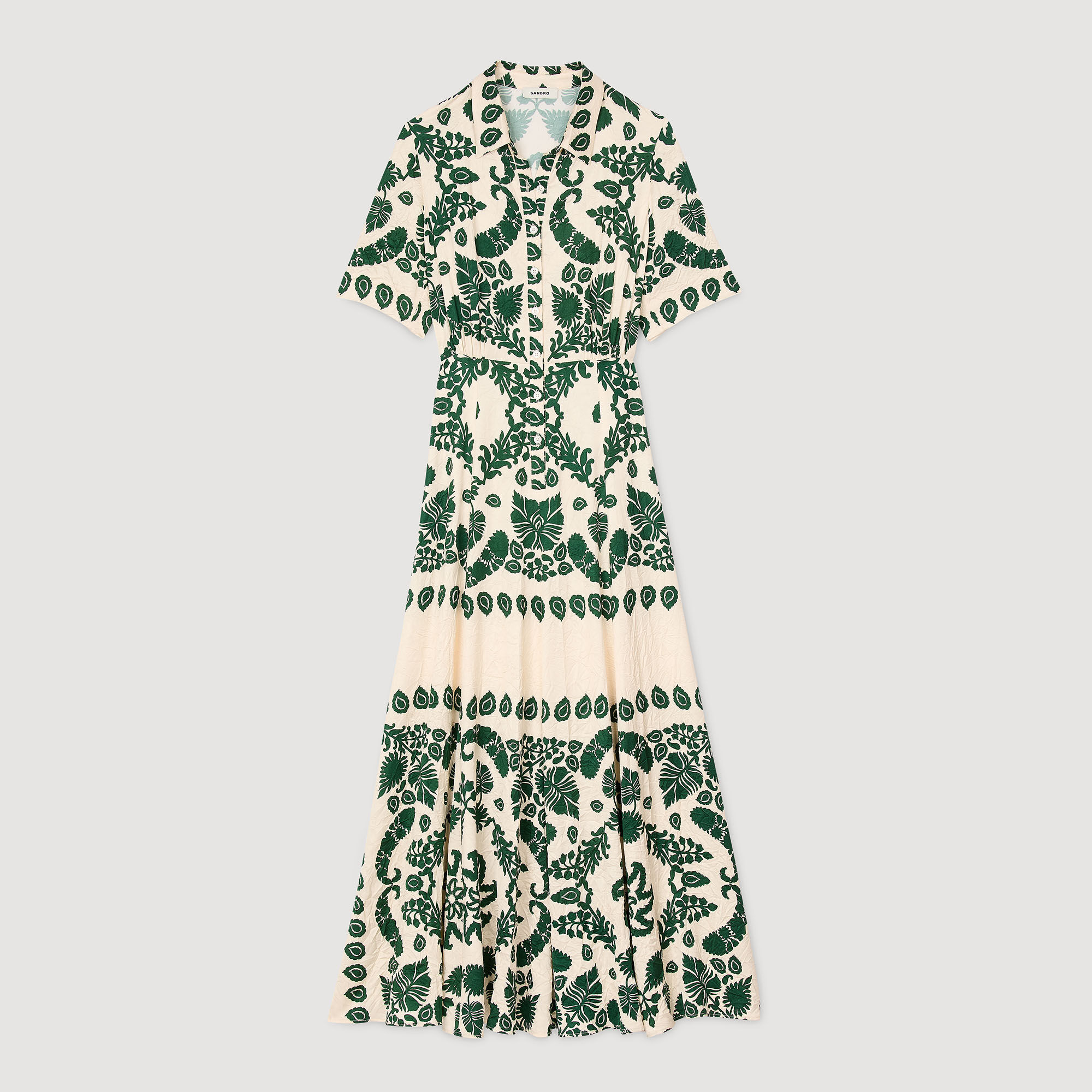 Robe longue à imprimé fleuri 