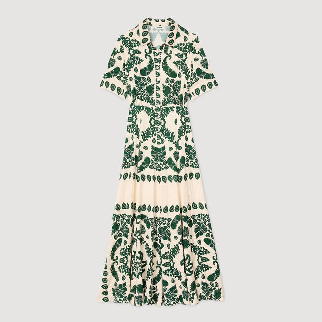 Langes Kleid mit Blumenprint