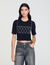 T-shirt court strassé