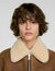Zipped shearling jacket
