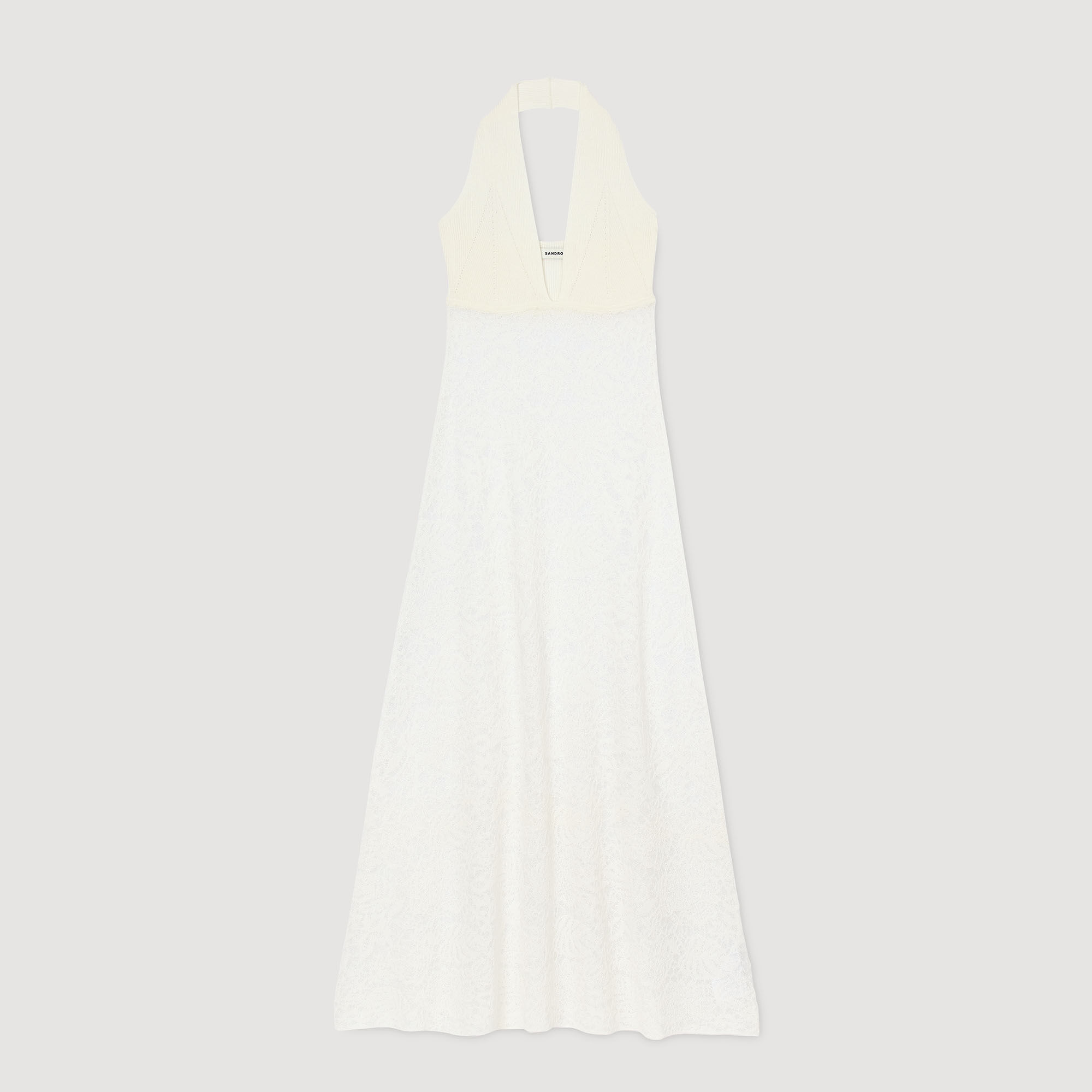 Robe longue en maille