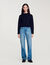 Ruffled-neck jumper
