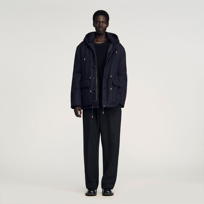 Parka en laine avec capuche Parka en laine avec capuche