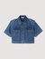 Kurzes Hemd aus Denim