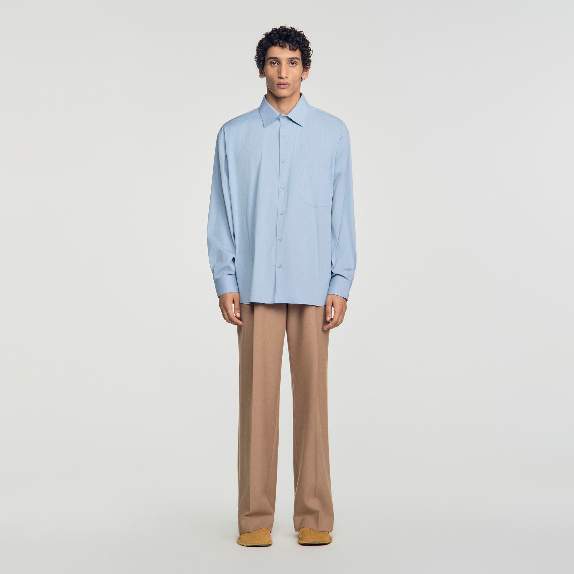 Oversized cotton shirt - Mixte | Sandro
