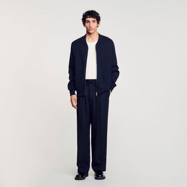 Blouson esprit teddy en maille