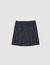 Short striped pleated skirt