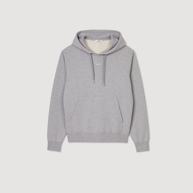 Hoodie Homme brodé en coton biologique