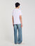 Baumwoll-T-Shirt mit Wellenmuster