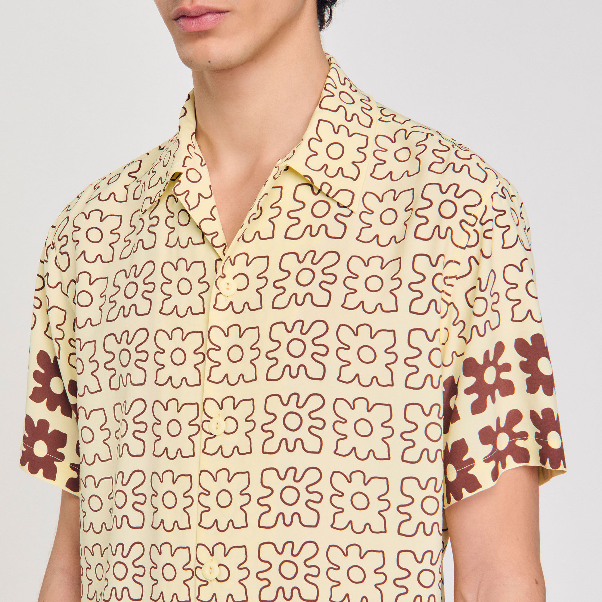 Chemise à imprimé fleuri