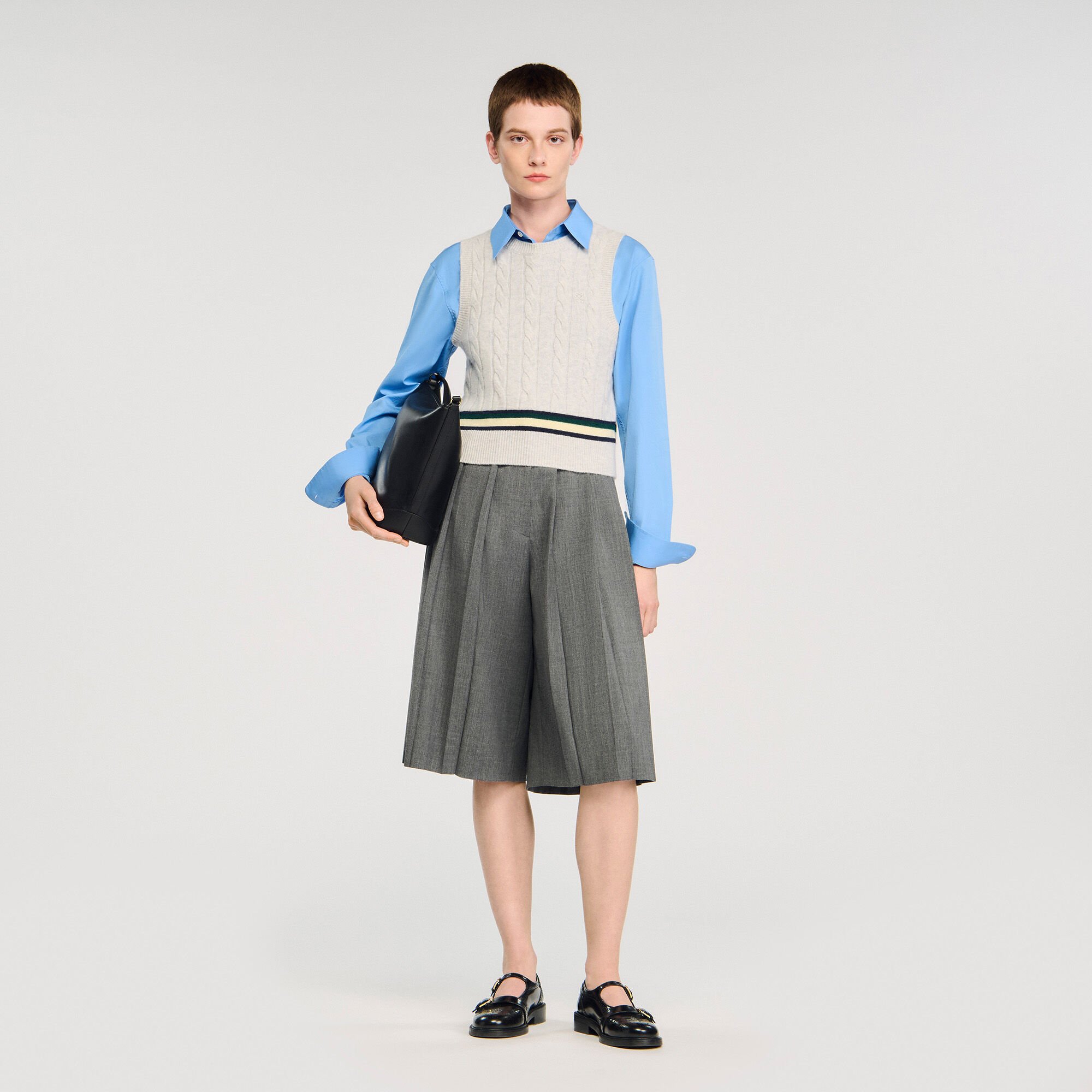 Pull court sans manches