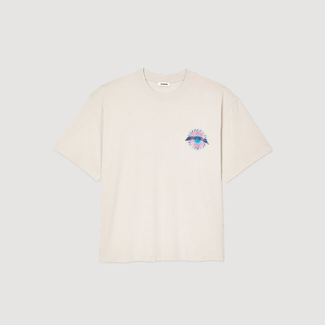 T-shirt à imprimé soleil