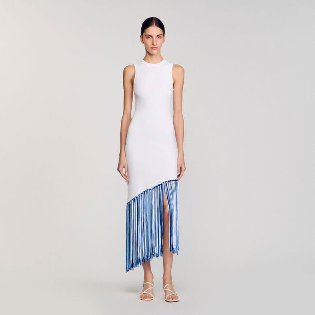 Fringed maxi dress