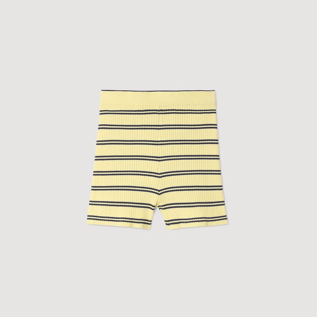 Gestreifte Strickshorts